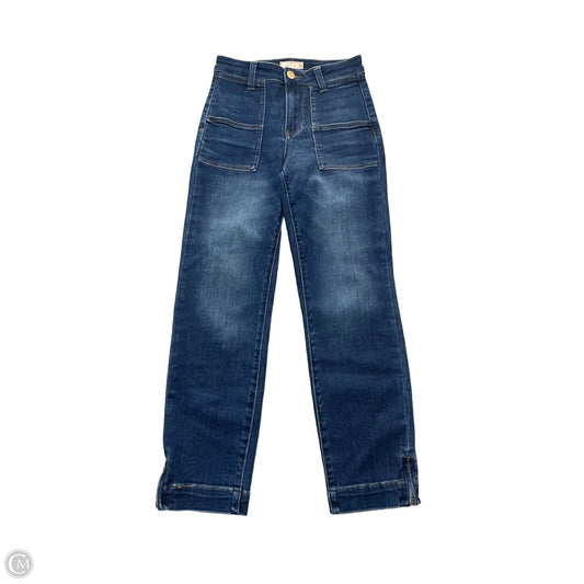 Jeans Straight By Kut In Blue Denim, Size: 0
