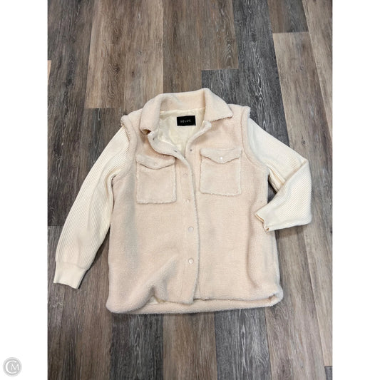 Jacket Faux Fur & Sherpa By Dèluc In Cream, Size: S