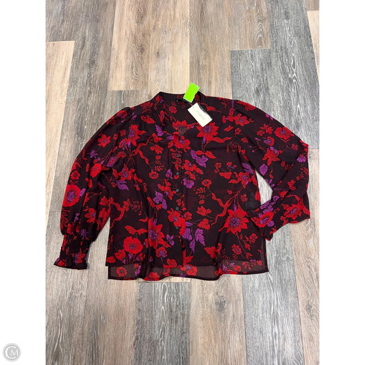Blouse Long Sleeve By Sanctuary In Red, Size: Xs