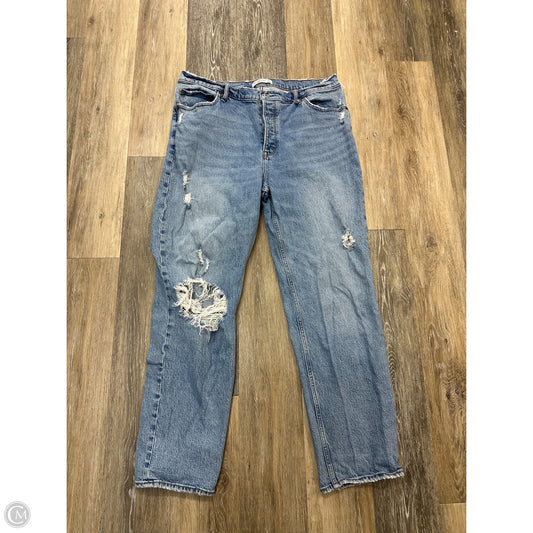 Jeans Straight By Abercrombie And Fitch In Blue Denim, Size: 16L