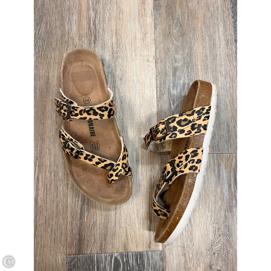 Sandals Flats By Cushionaire In Animal Print, Size: 8