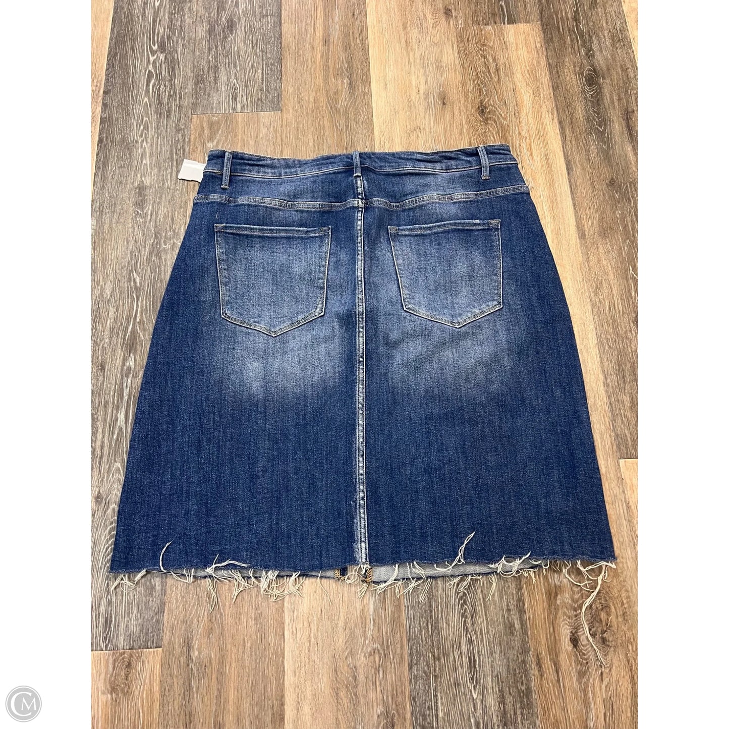 Skirt Midi By Risen In Blue Denim, Size: 3x