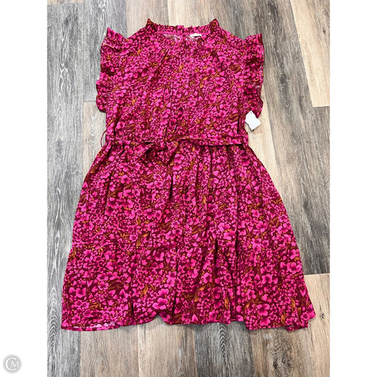 Dress Casual Midi By Jodifl In Pink, Size: 3x