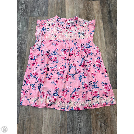 Tank Top By Emily Wonder In Pink, Size: 2x