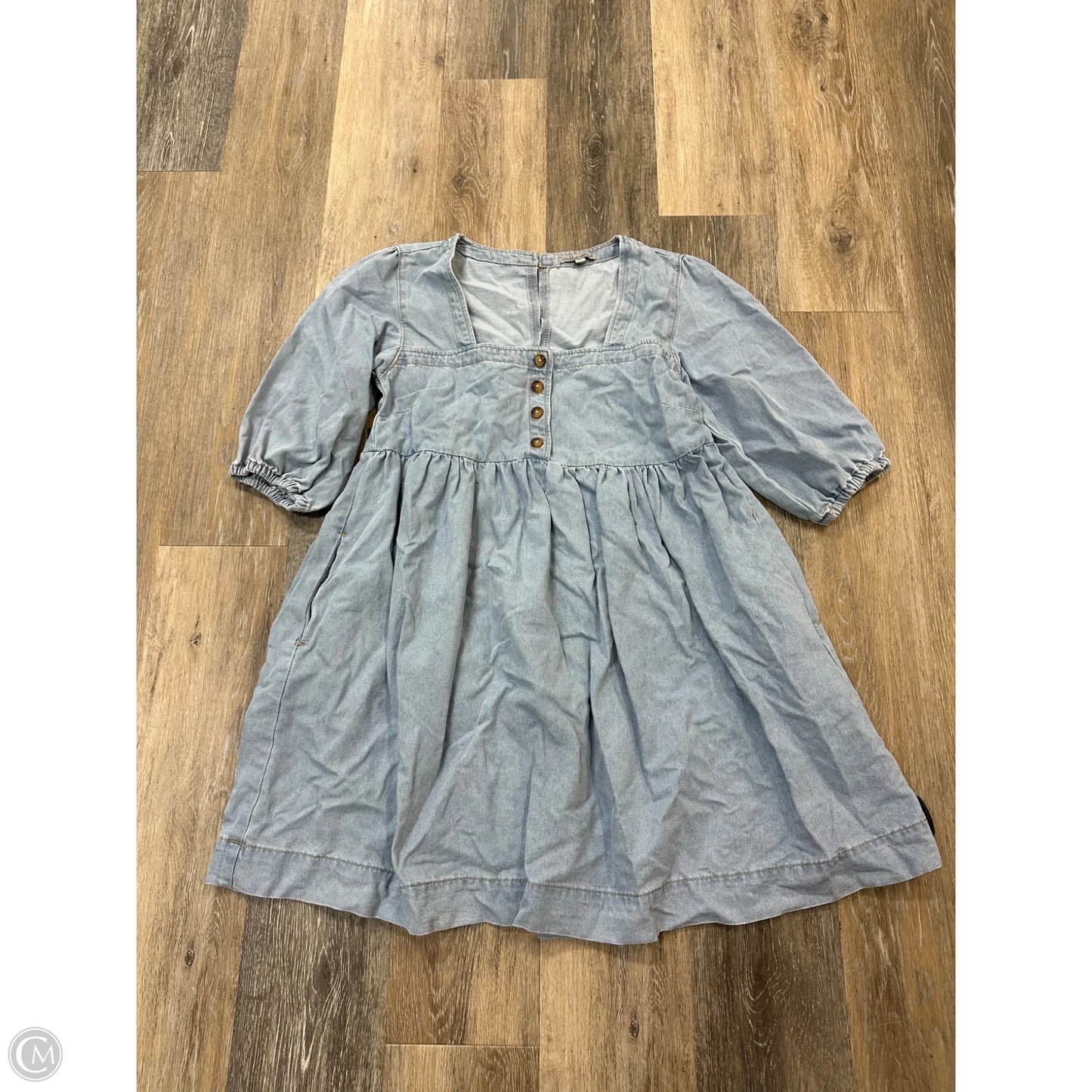 Dress Casual Midi By Wishlist In Blue Denim, Size: M