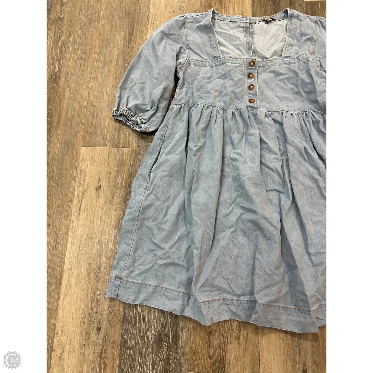 Dress Casual Midi By Wishlist In Blue Denim, Size: M