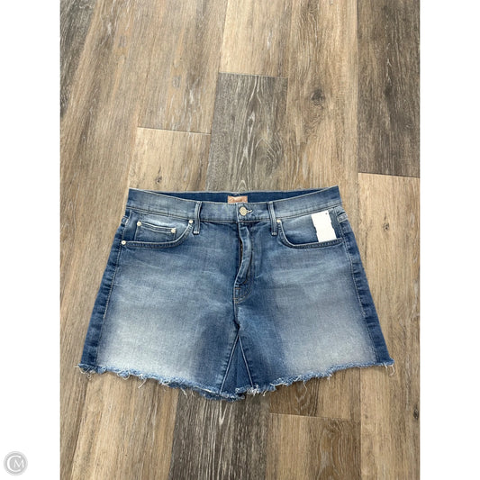 Shorts By Mother In Blue Denim, Size: 4