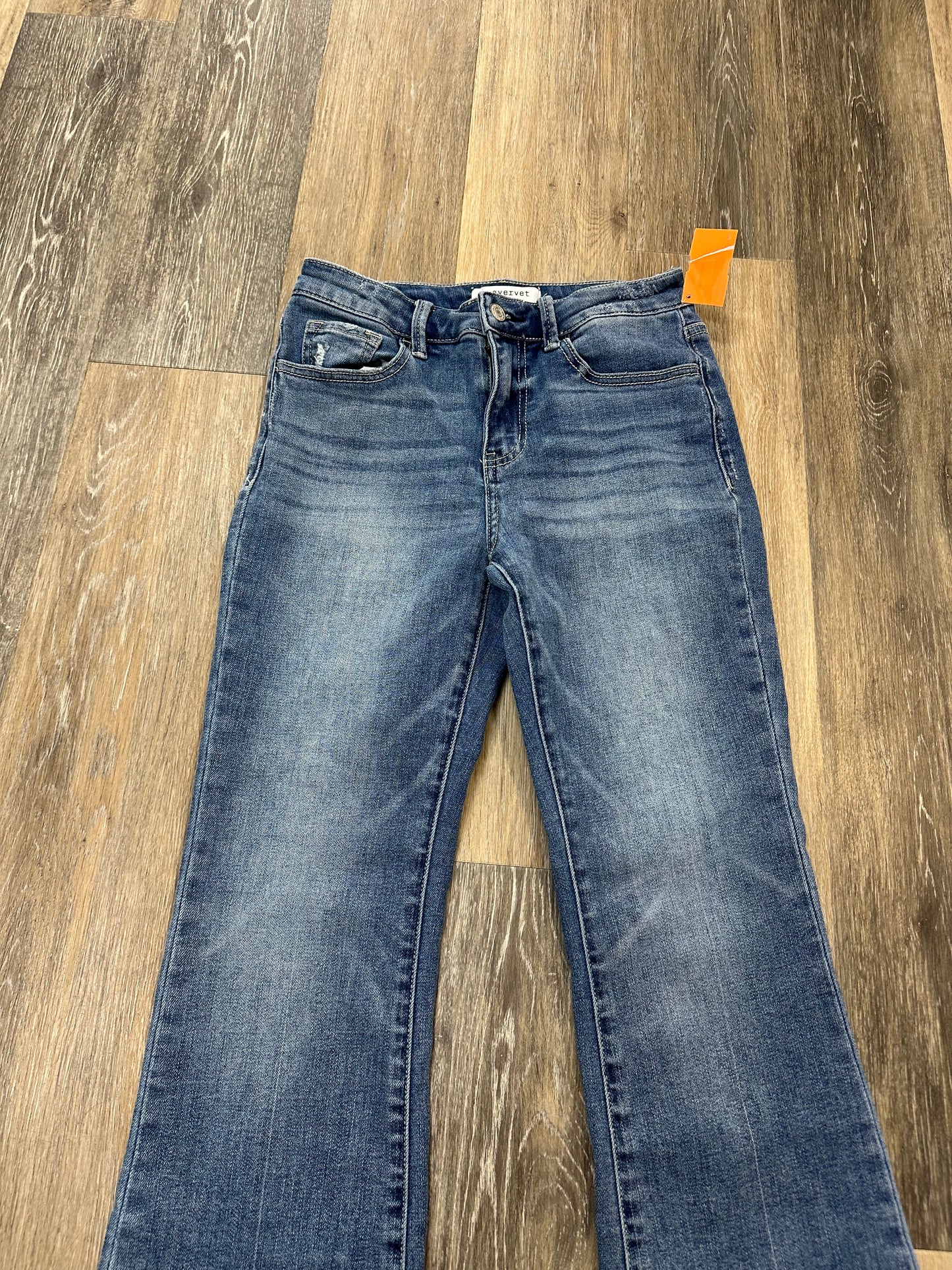 Jeans Straight By Vervet In Blue Denim, Size: 2