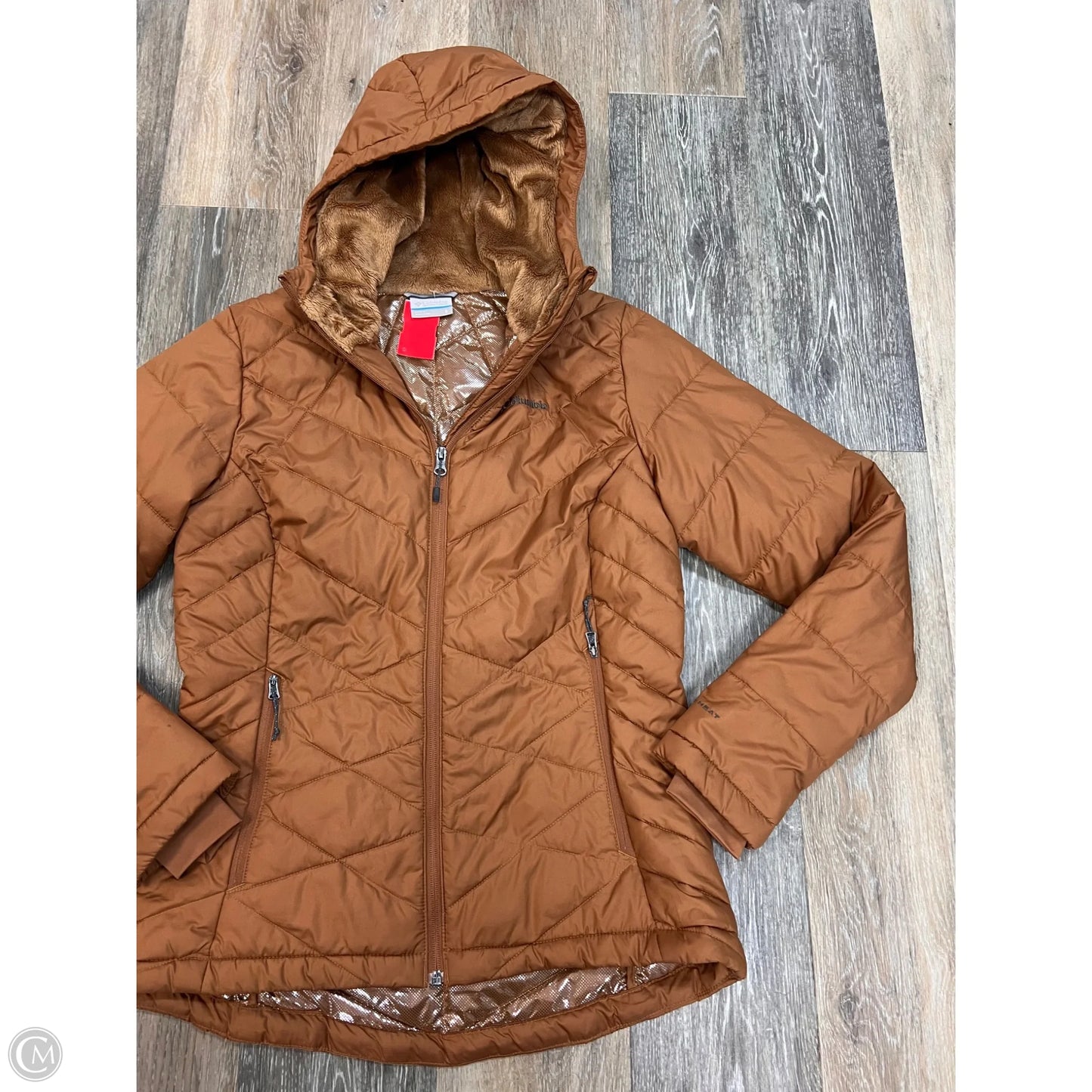 Coat Puffer & Quilted By Columbia In Orange, Size: S