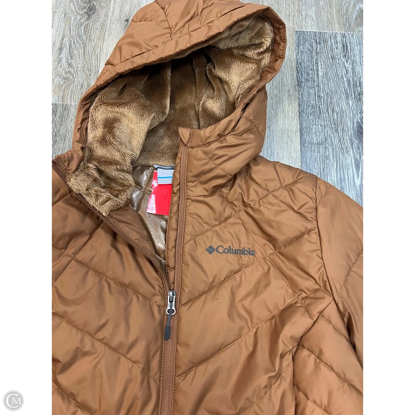 Coat Puffer & Quilted By Columbia In Orange, Size: S