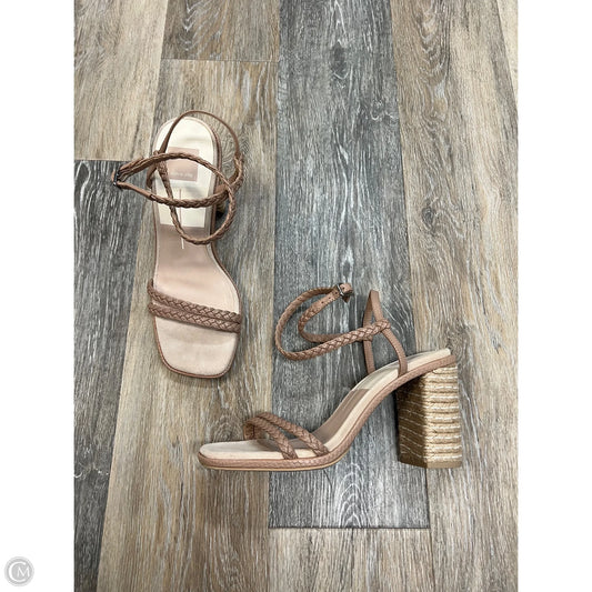 Shoes Heels Block By Dolce Vita In Tan, Size: 9.5