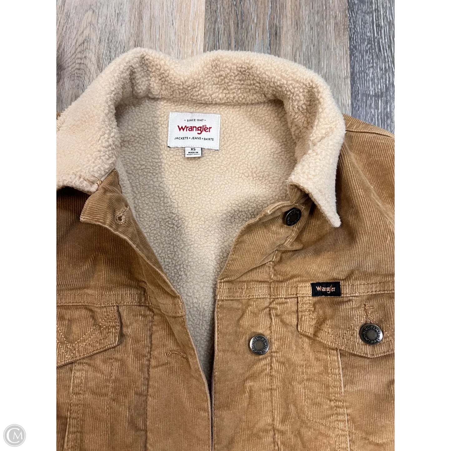 Jacket Other By Wrangler In Tan, Size: Xs