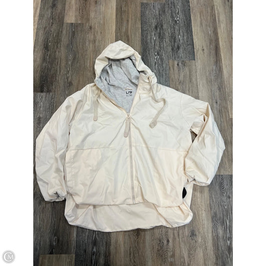 Athletic Jacket By Liv Outdoor In Cream, Size: Xl