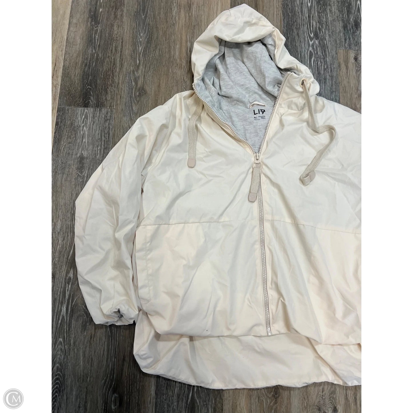 Athletic Jacket By Liv Outdoor In Cream, Size: Xl
