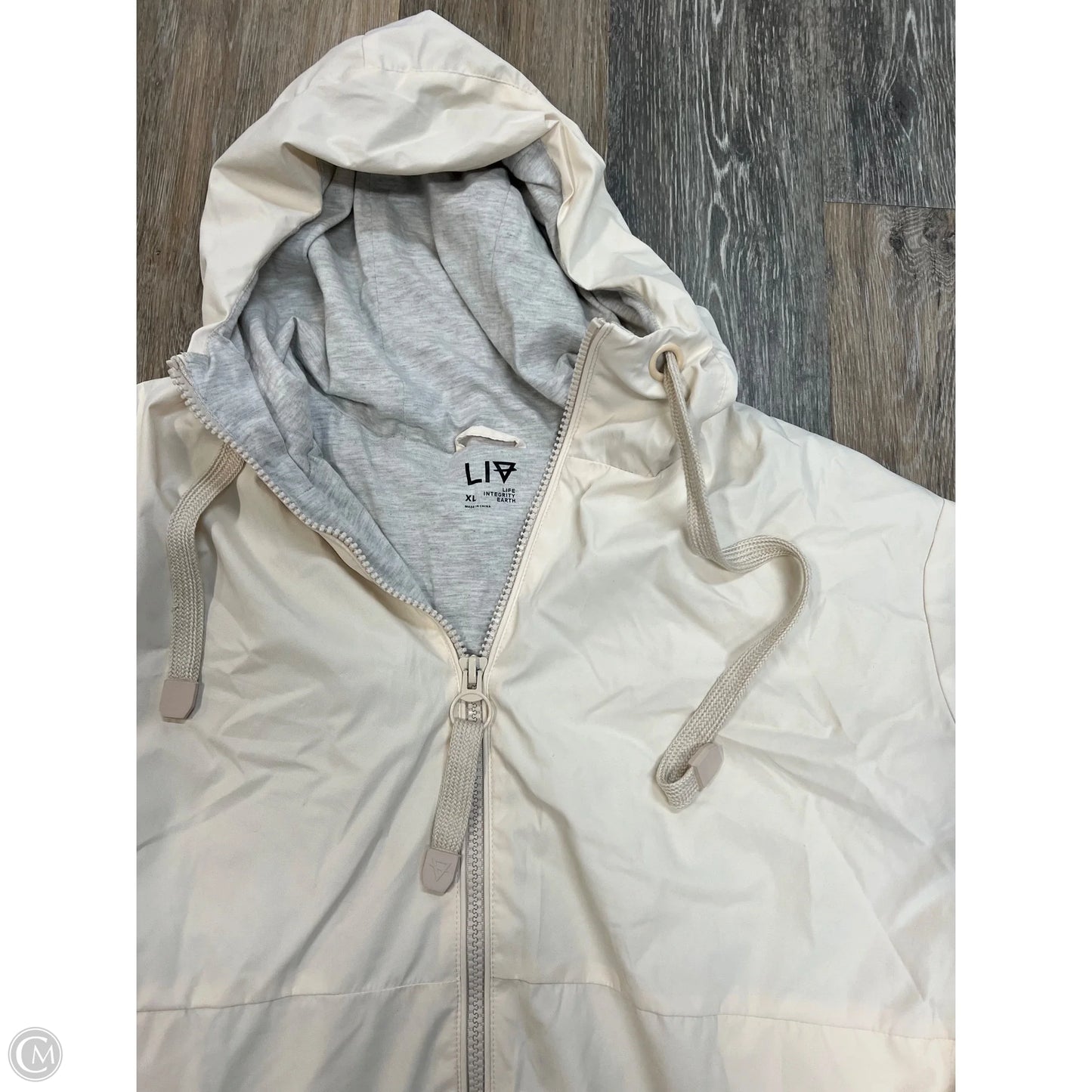 Athletic Jacket By Liv Outdoor In Cream, Size: Xl