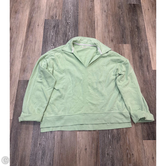 Sweatshirt Collar By Pilcro In Green, Size: Xl