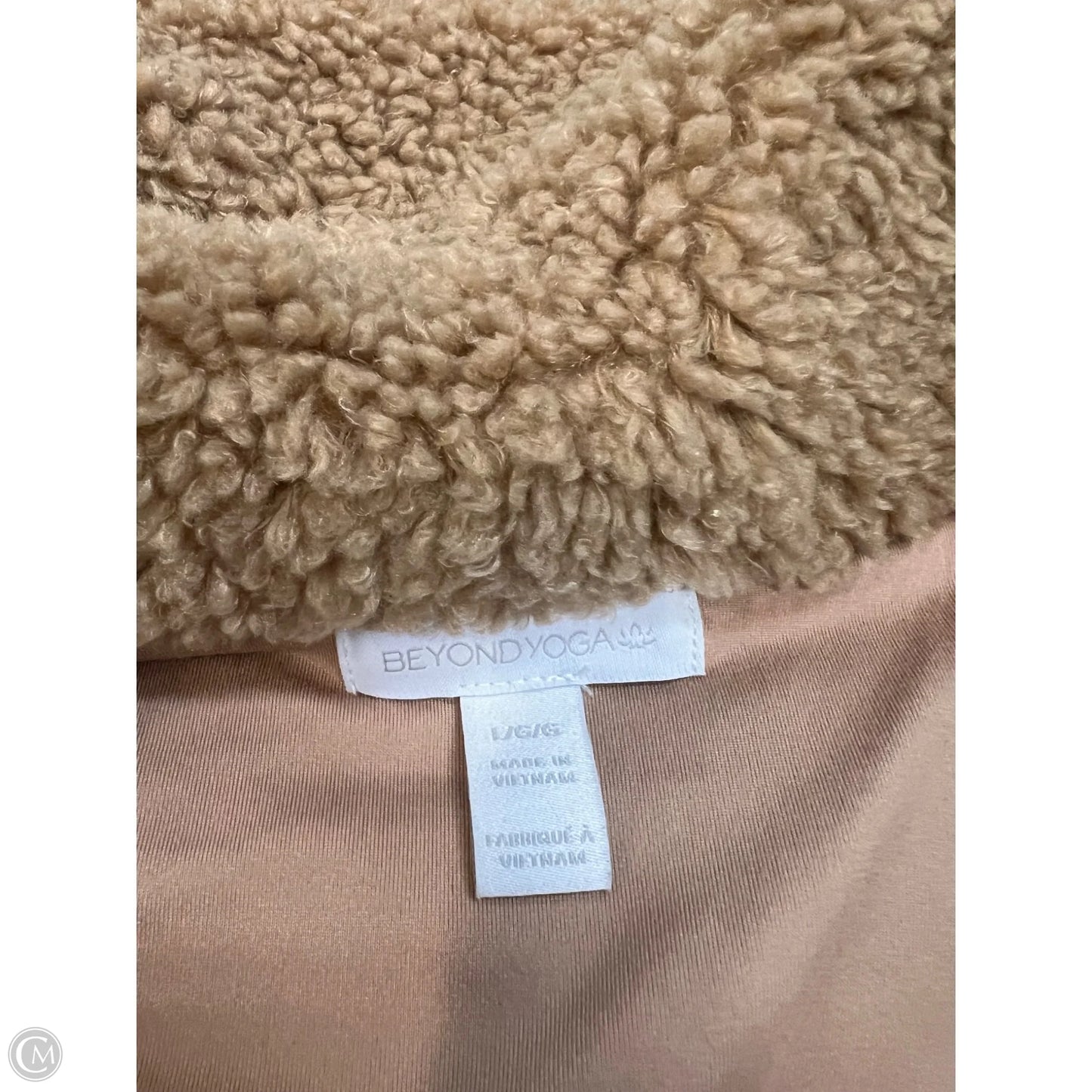 -Jacket Faux Fur & Sherpa By Beyond Yoga In Brown, Size: L