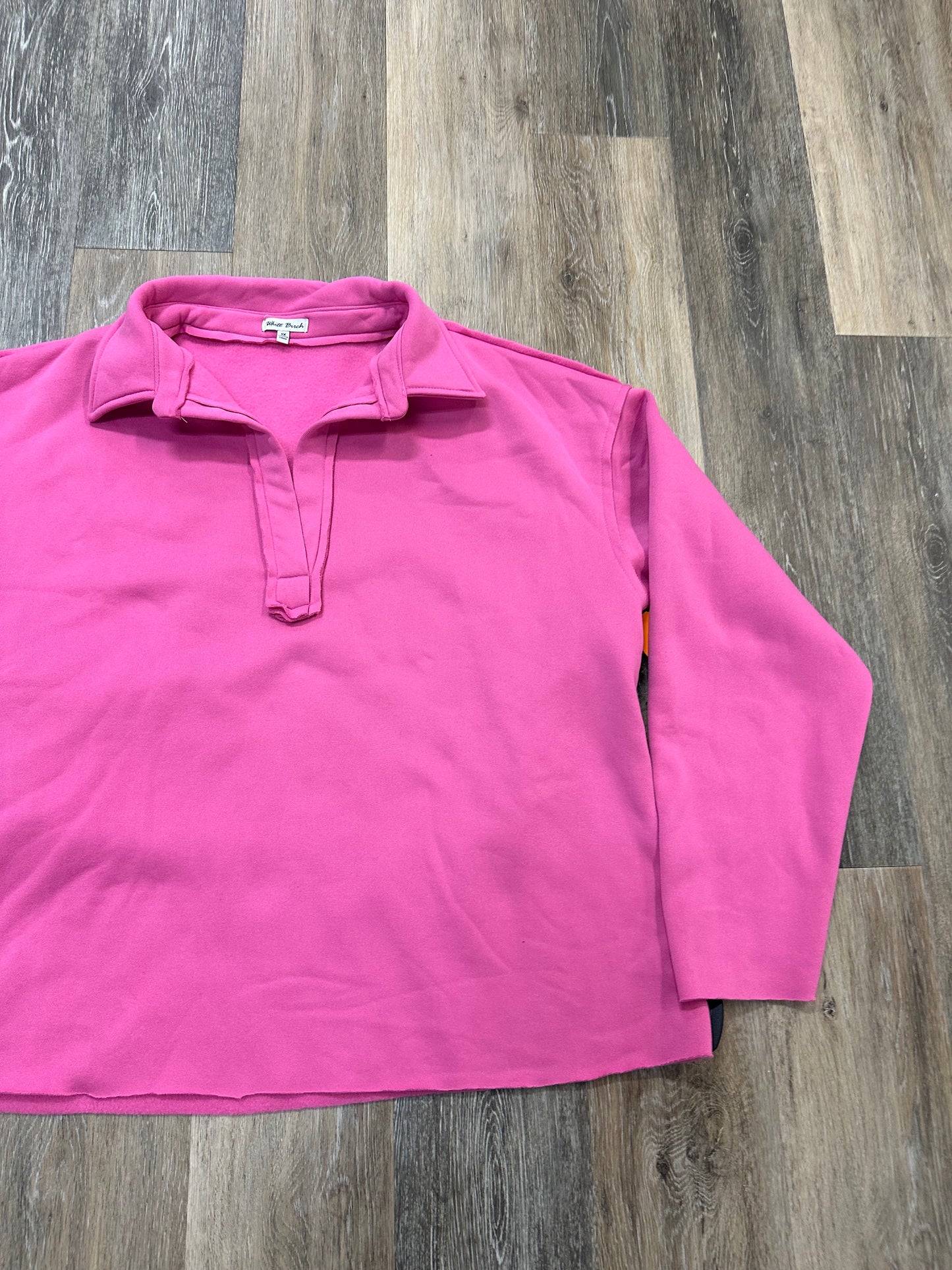 Top Long Sleeve By White Birch In Pink, Size: 1x