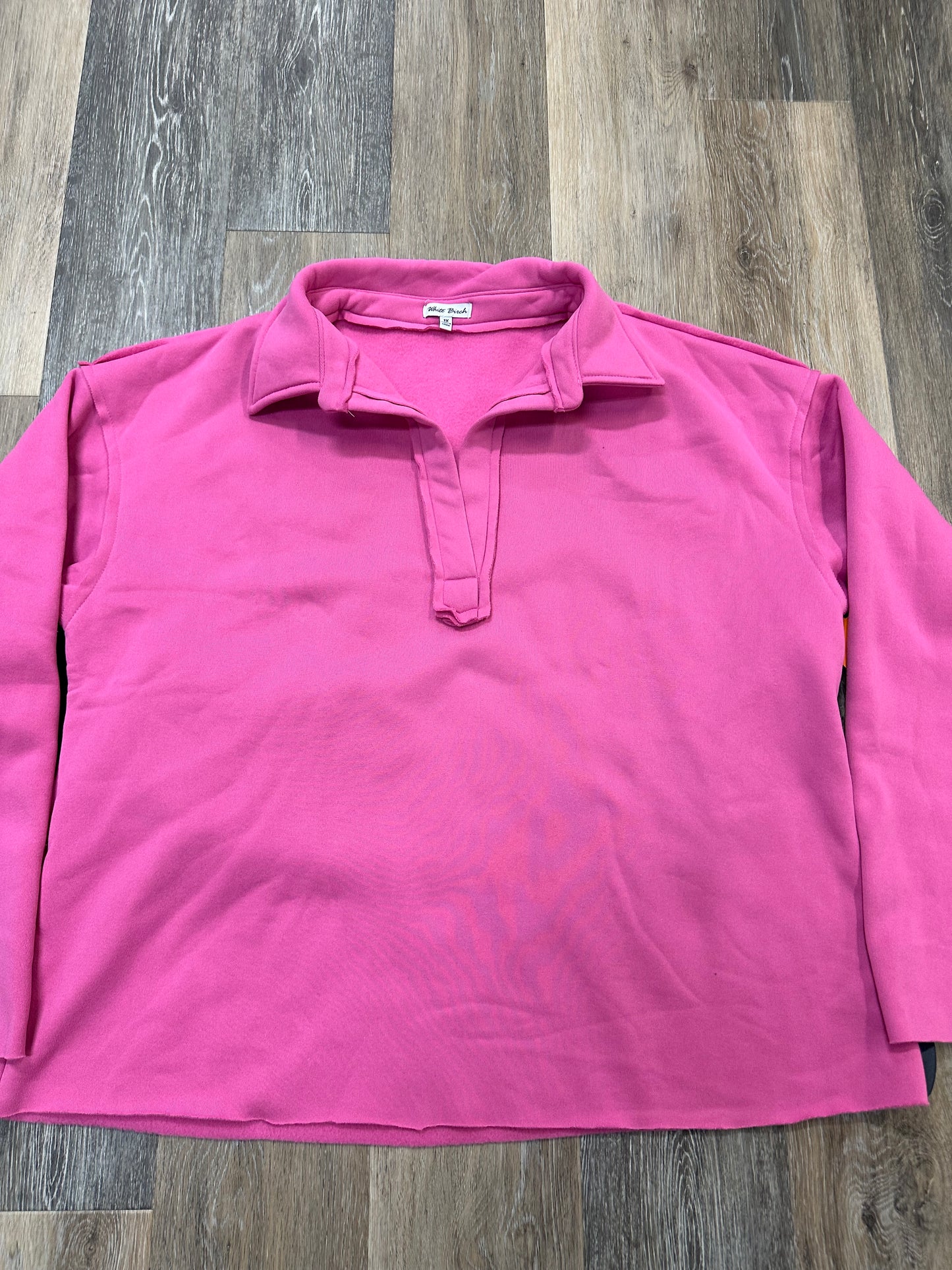 Top Long Sleeve By White Birch In Pink, Size: 1x