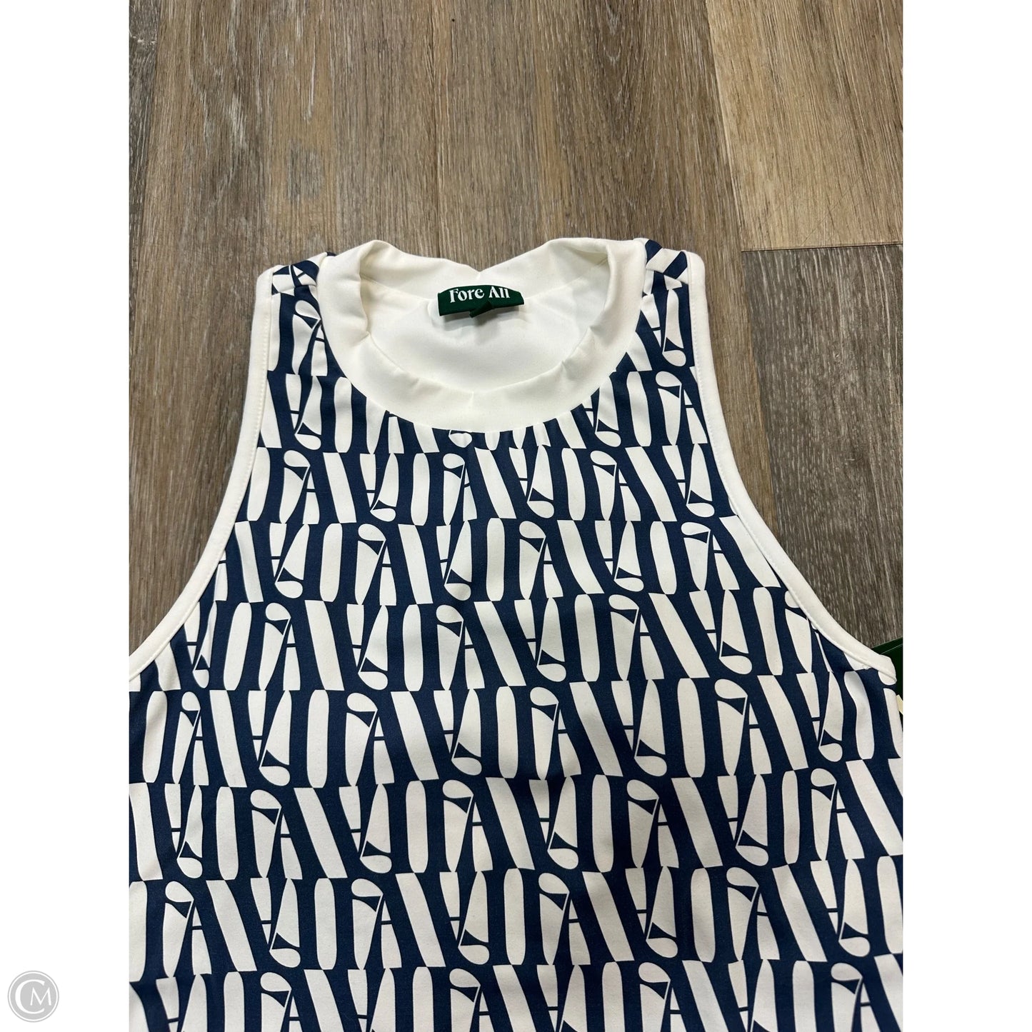 Tank Top By Fore All In Blue & White, Size: Xs
