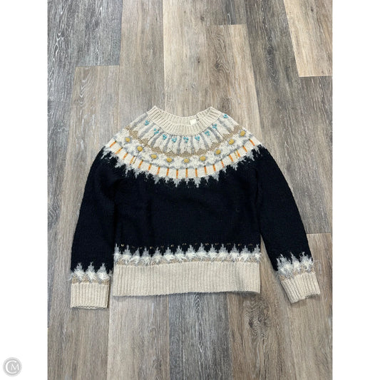 Sweater By Sleeping on Snow In Black & Tan, Size: Xs