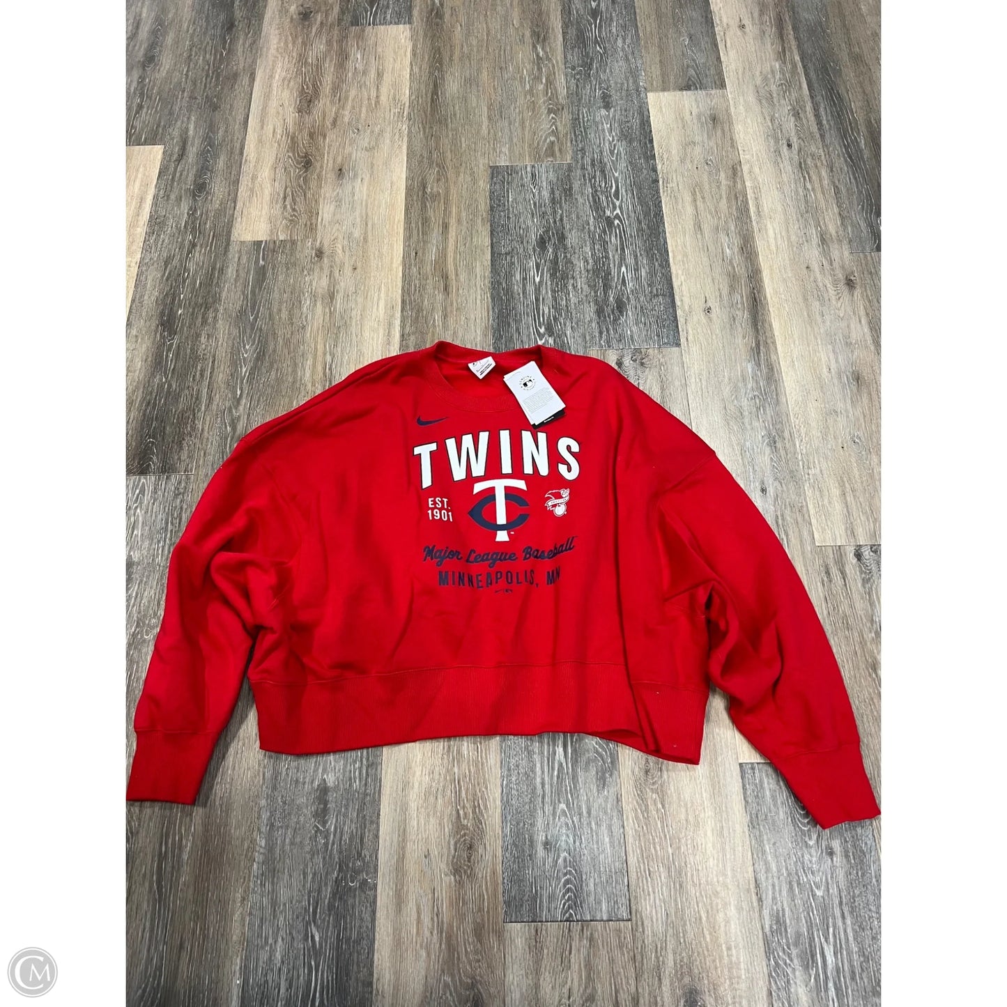 Athletic Sweatshirt Crewneck By Nike In Red, Size: Xl