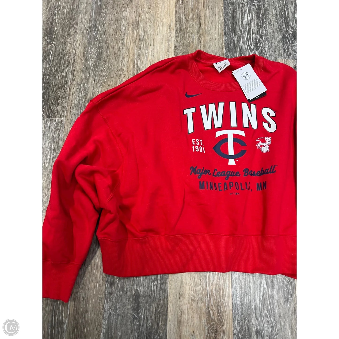 Athletic Sweatshirt Crewneck By Nike In Red, Size: Xl