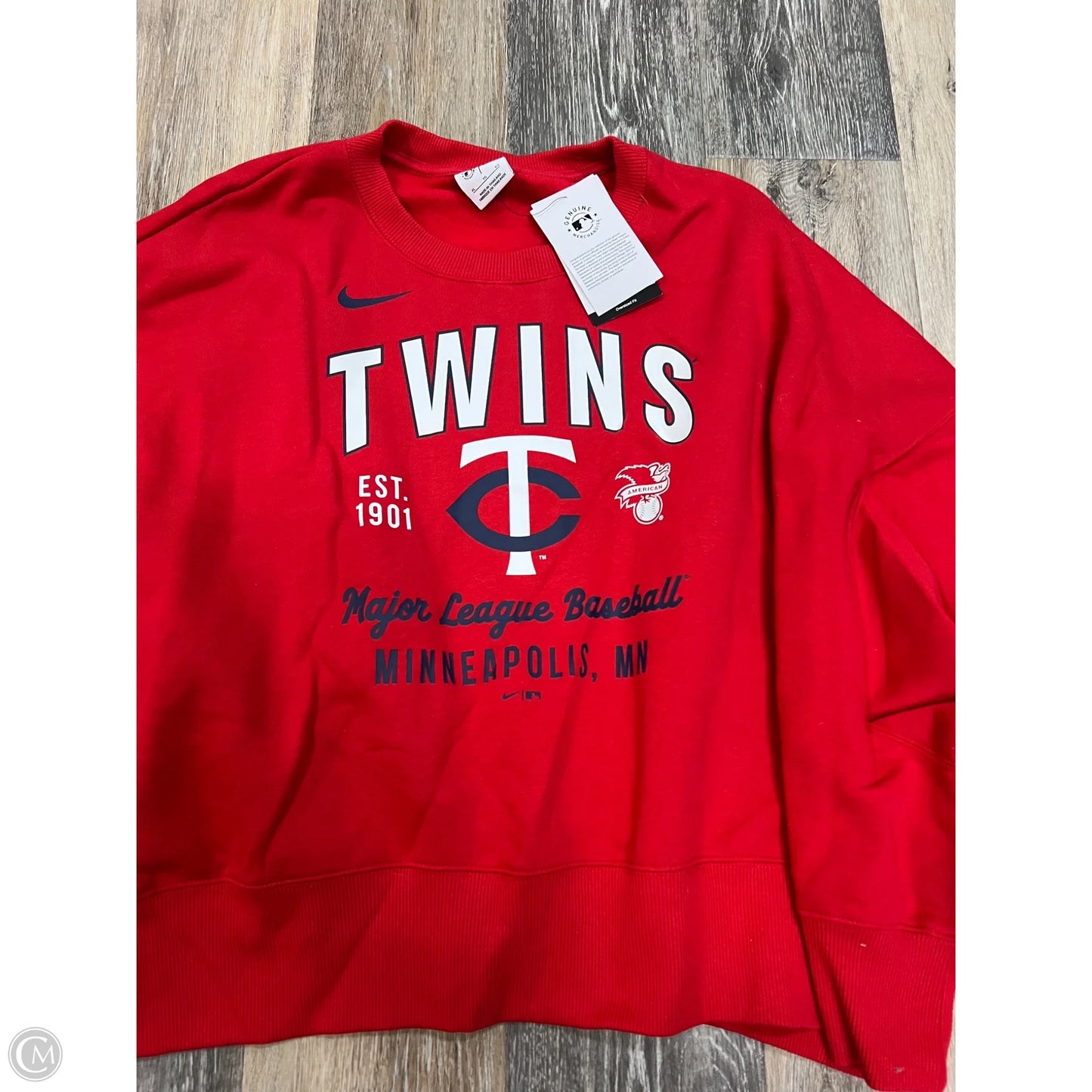 Athletic Sweatshirt Crewneck By Nike In Red, Size: Xl