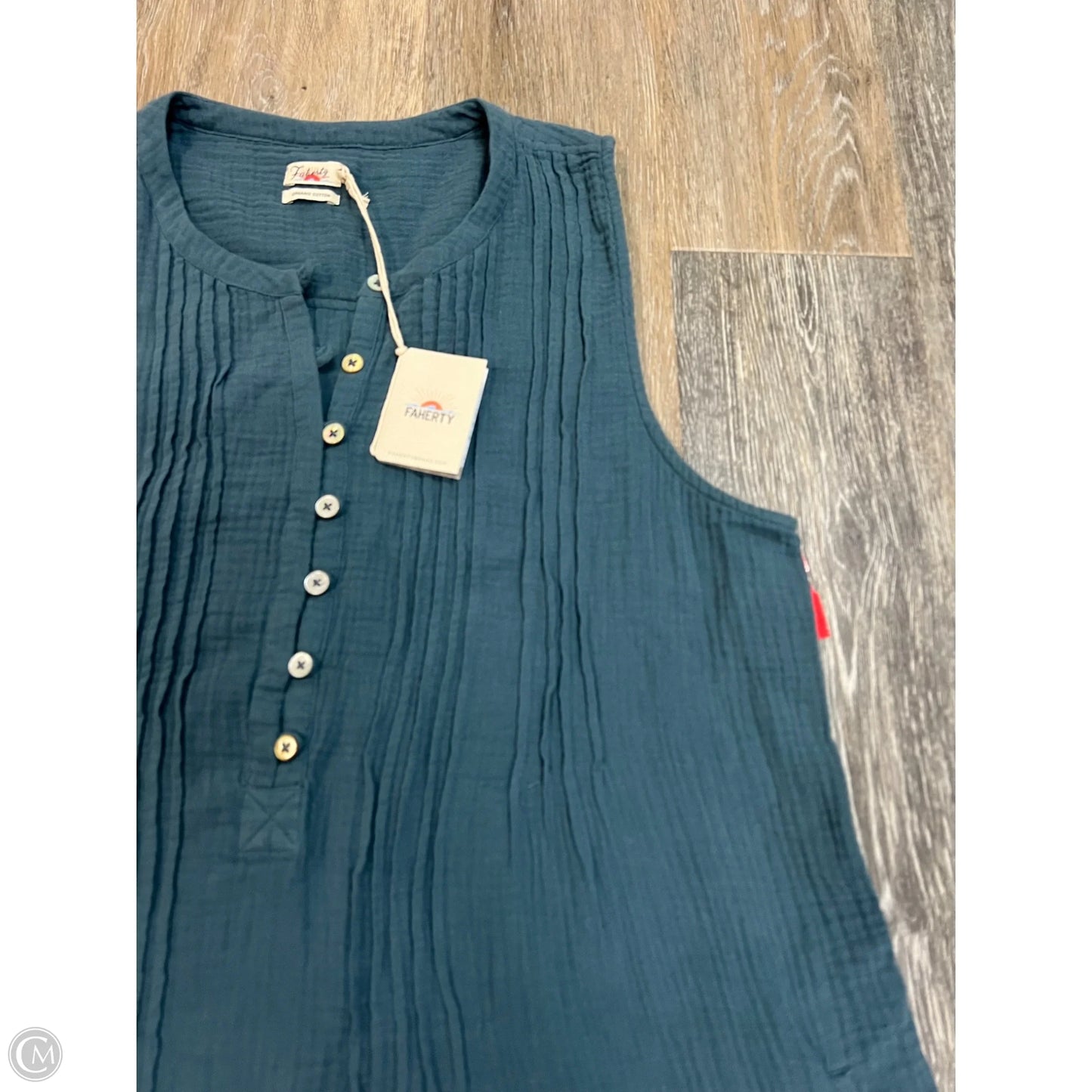 Dress Casual Short By Faherty In Blue, Size: L