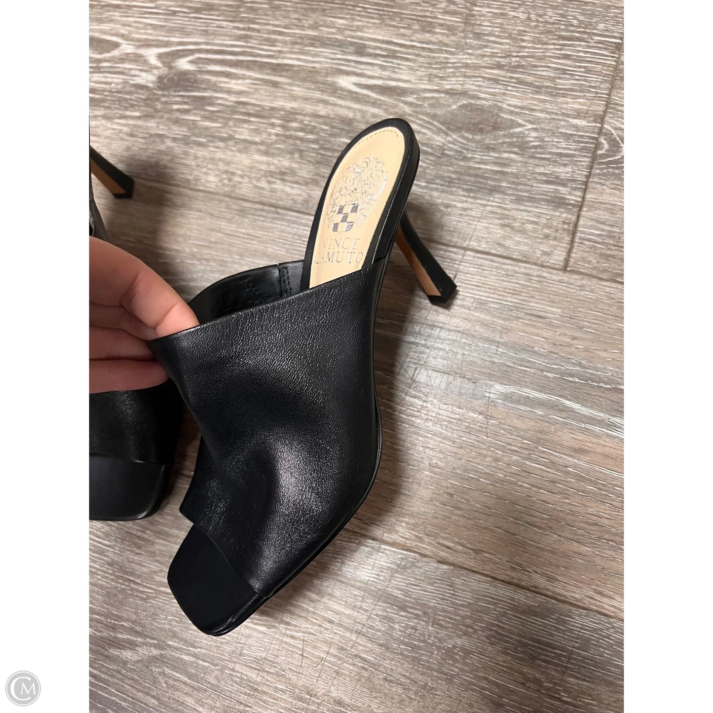 Sandals Heels Kitten By Vince Camuto In Black, Size: 6