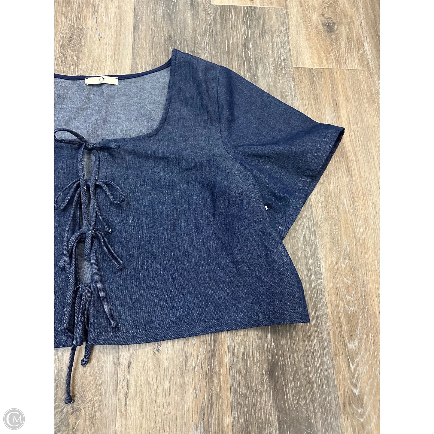 Top Short Sleeve By NLT In Blue, Size: 1x