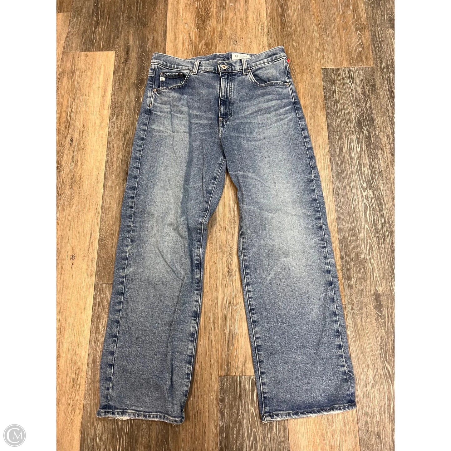 Jeans Straight By Adriano Goldschmied In Blue Denim, Size: 8/29