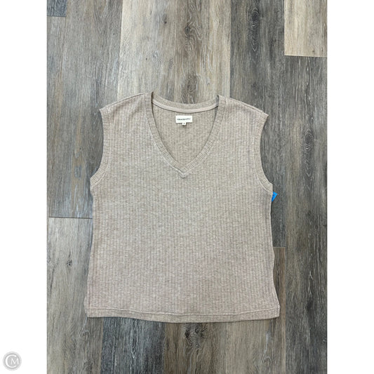 Top Sleeveless By Thread And Supply In Tan, Size: S