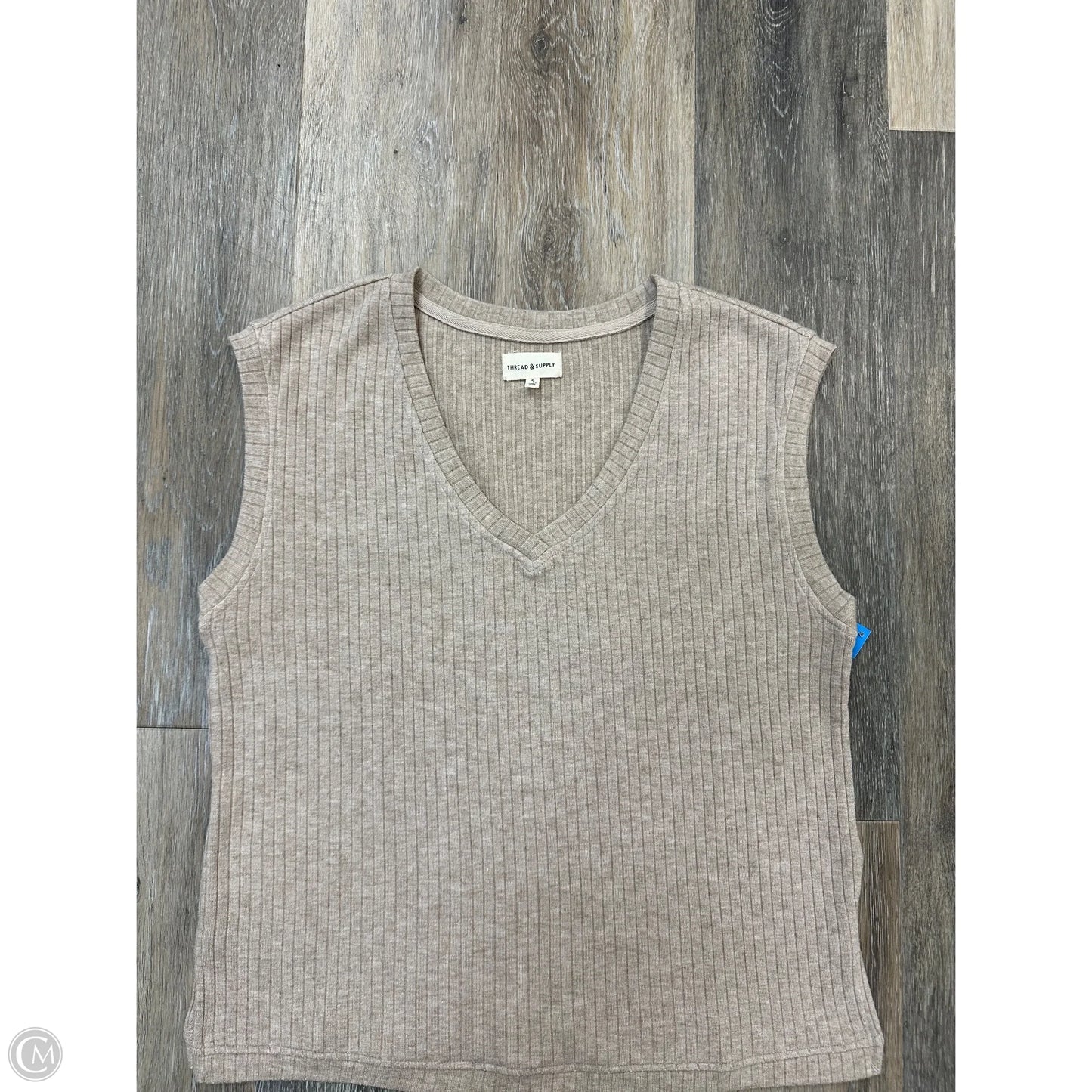 Top Sleeveless By Thread And Supply In Tan, Size: S