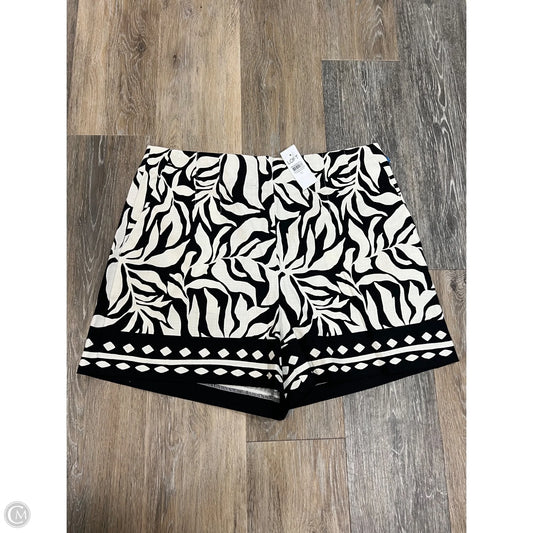 Shorts By Loft In Black & White, Size: 10
