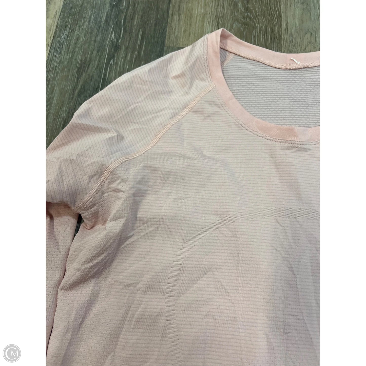 Athletic Top Long Sleeve Collar By Lululemon In Pink, Size: 14