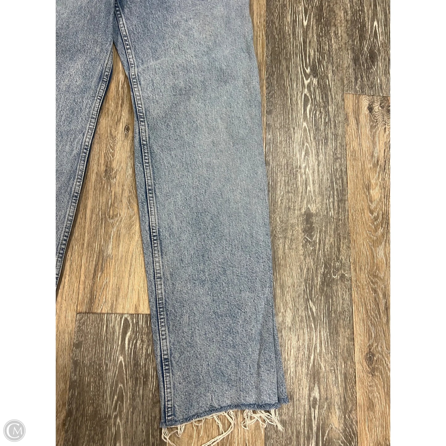 Jeans Straight By Zara In Blue Denim, Size: 6