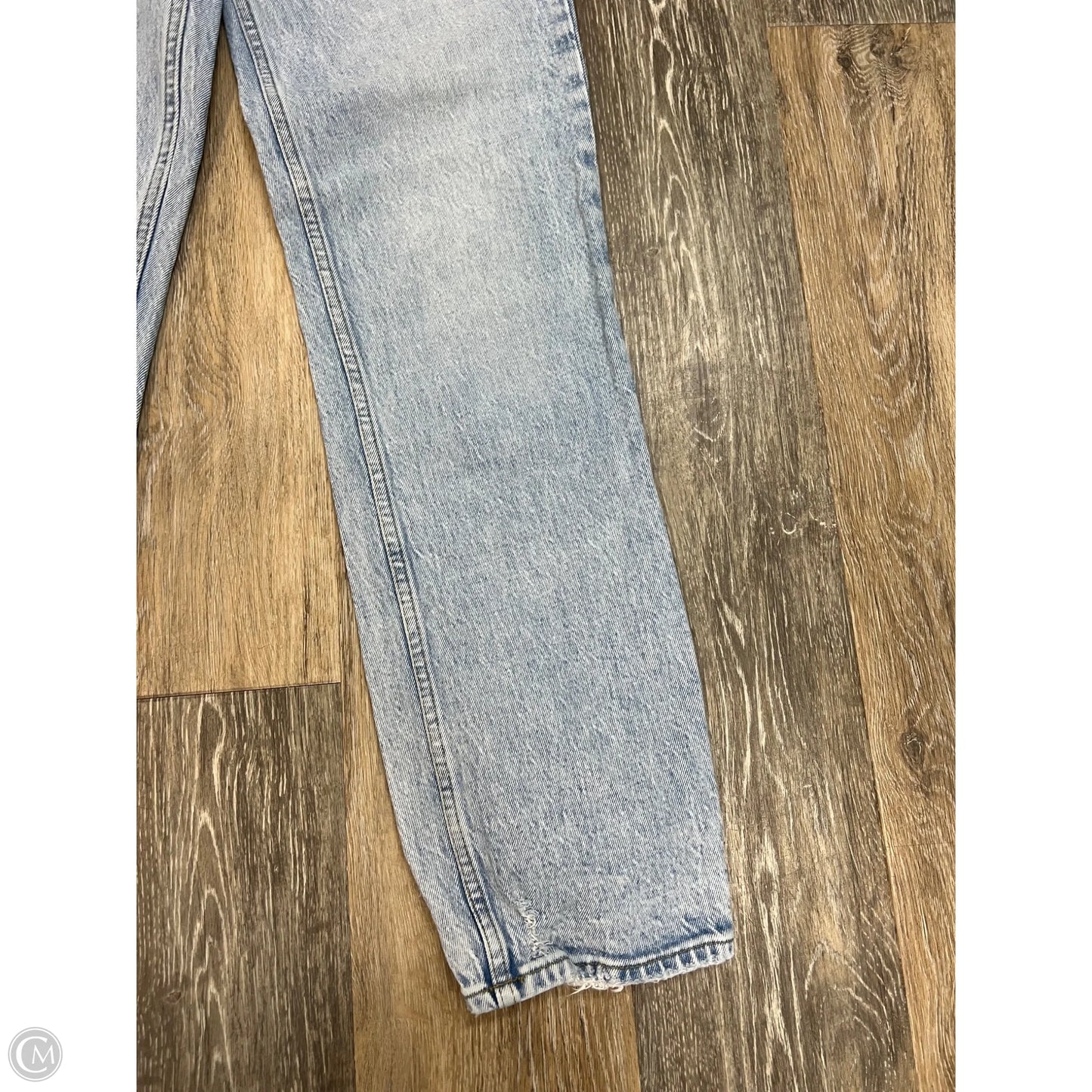 Jeans Straight By Abercrombie And Fitch In Blue Denim, Size: 0/25