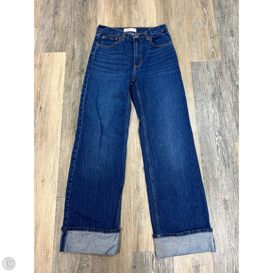 Jeans Straight By Abercrombie And Fitch In Blue Denim, Size: 2/26