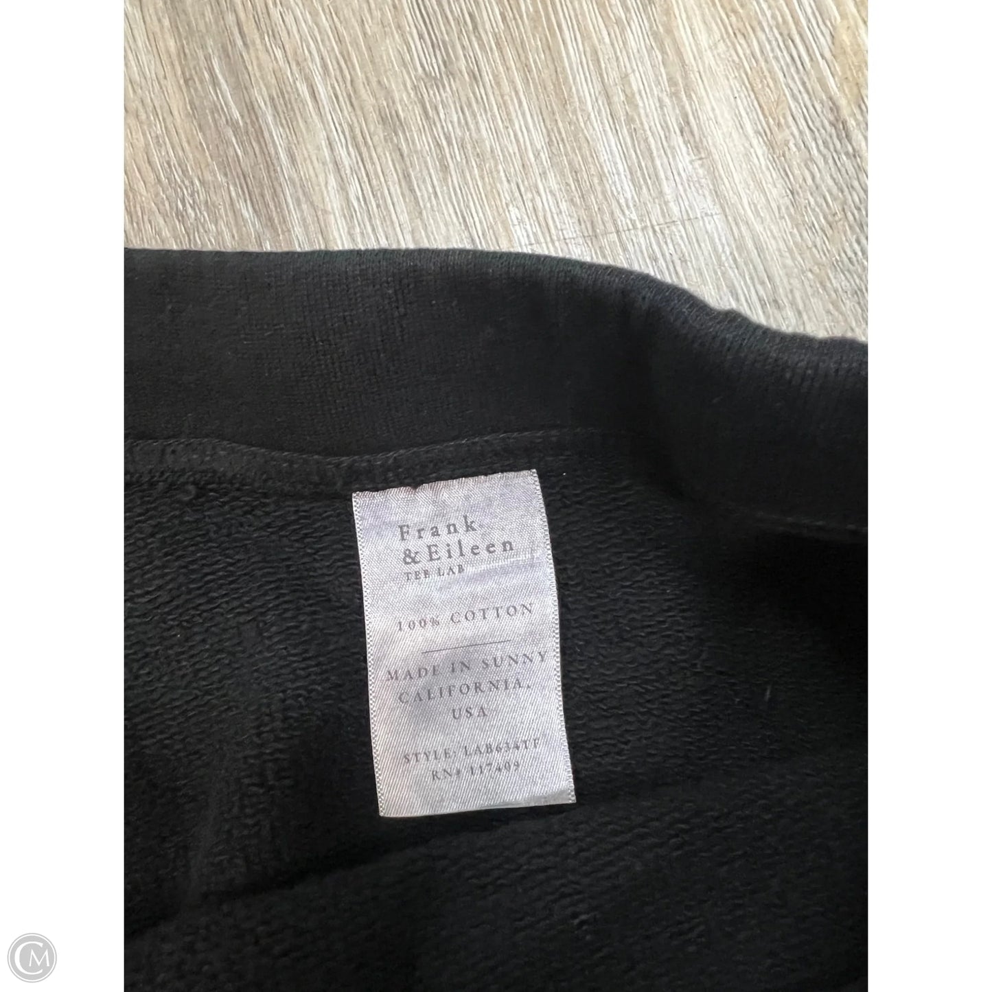 Lounge Pants Cropped By Frank And Eileen In Black, Size: M