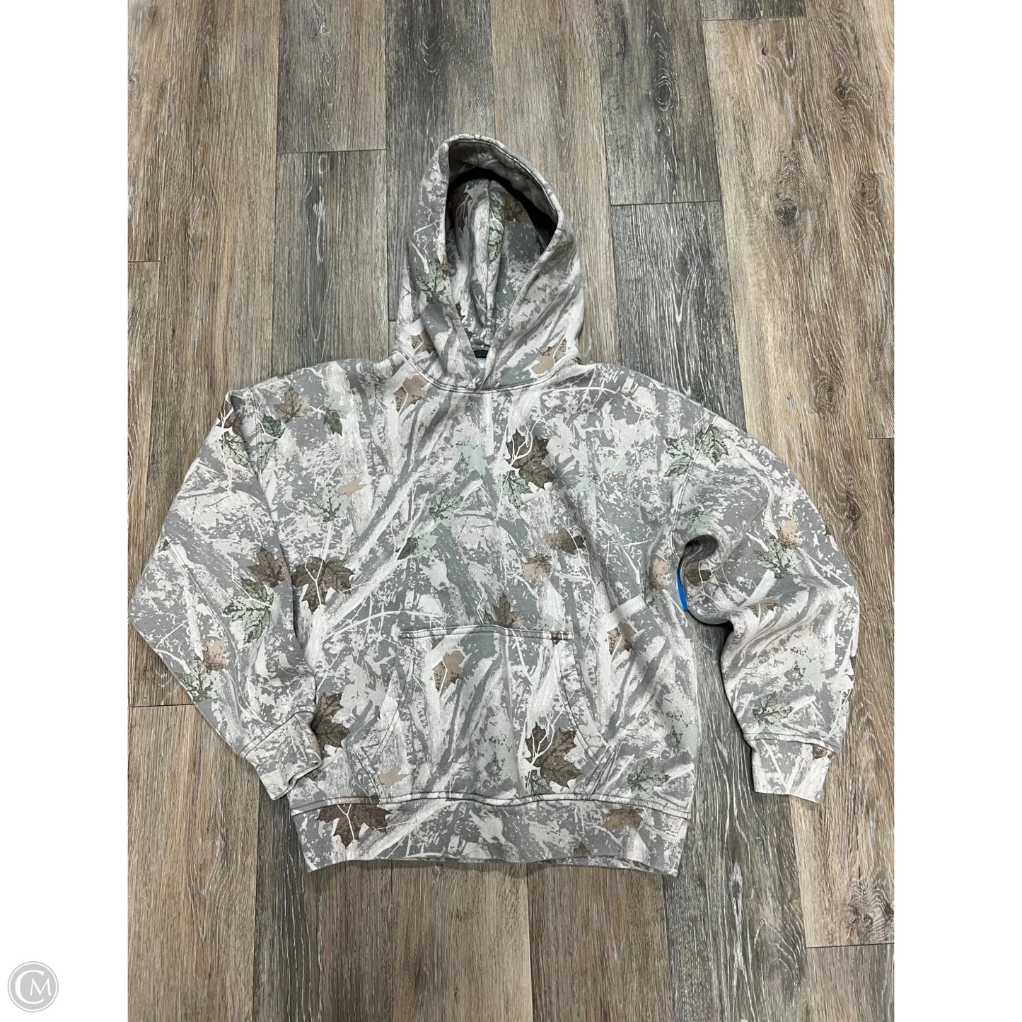 Sweatshirt Hoodie By Abercrombie And Fitch In Camouflage Print, Size: S