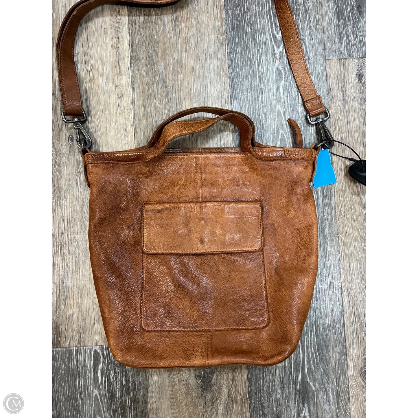 Handbag Leather By Latico, Size: Medium