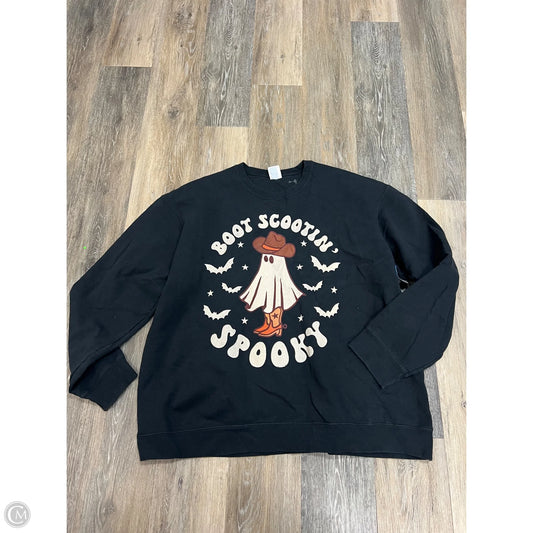 Sweatshirt Crewneck By Port & Company In Black, Size: 2x