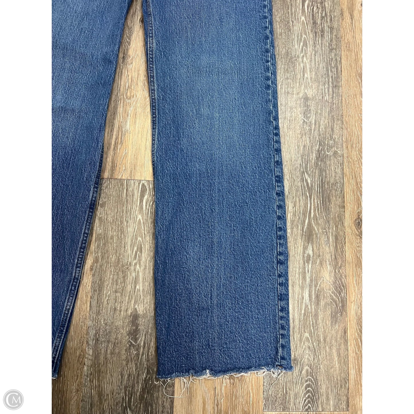Jeans Straight By Abercrombie And Fitch In Blue Denim, Size: 6L