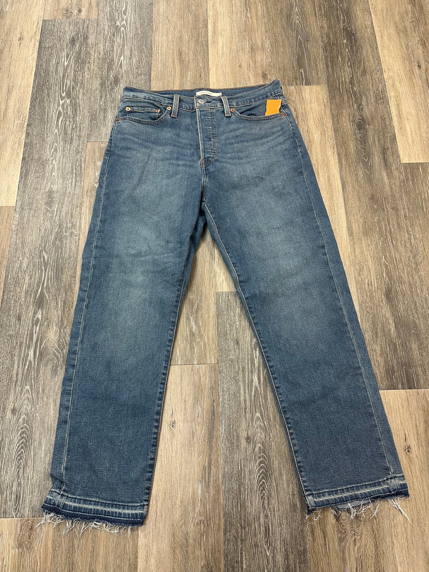 Jeans Straight By Levis In Blue Denim, Size: 12/31