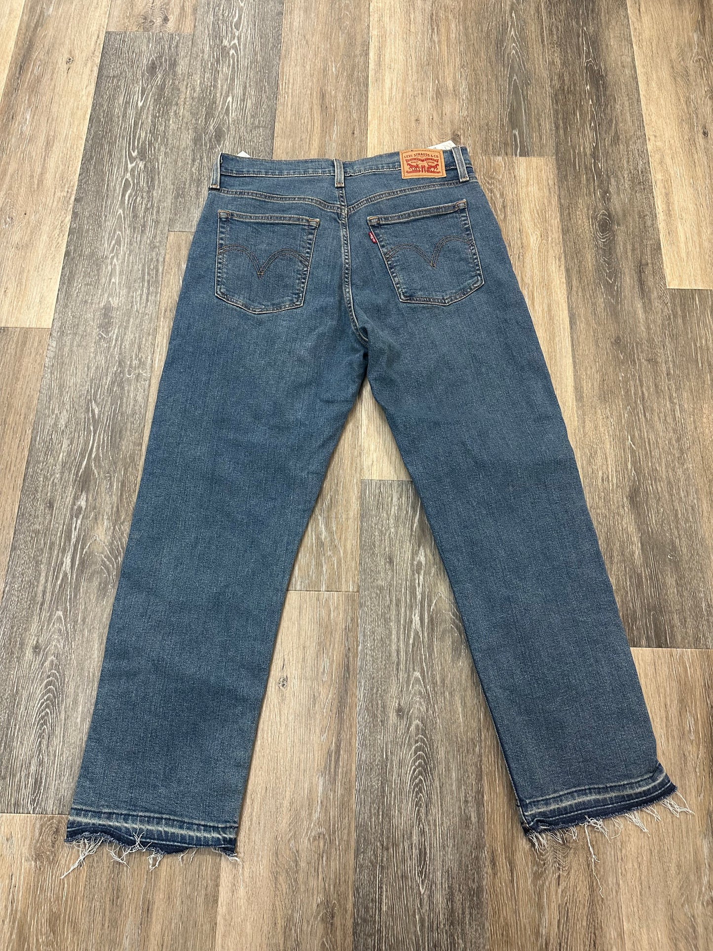 Jeans Straight By Levis In Blue Denim, Size: 12/31