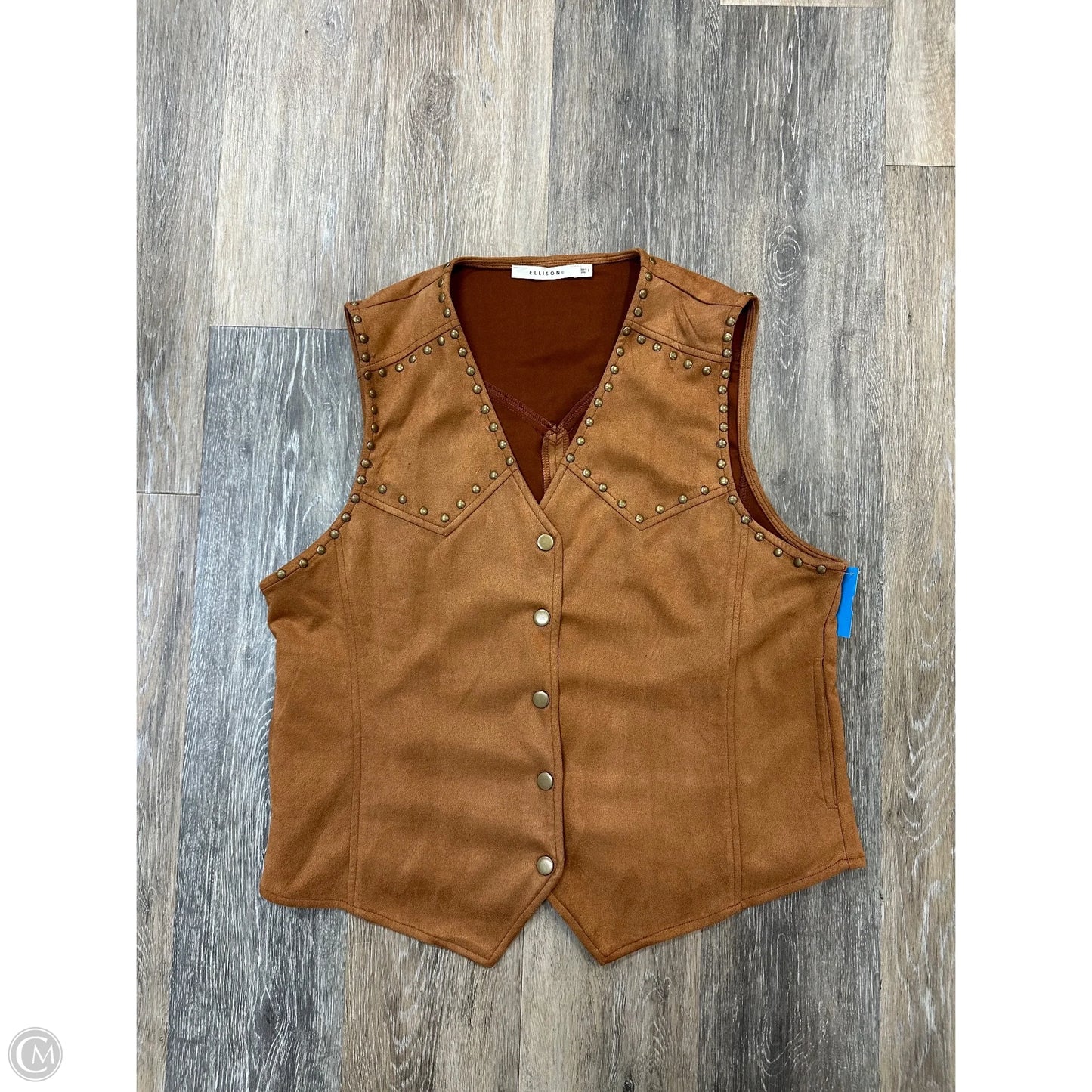 Vest Other By Ellison In Tan, Size: L