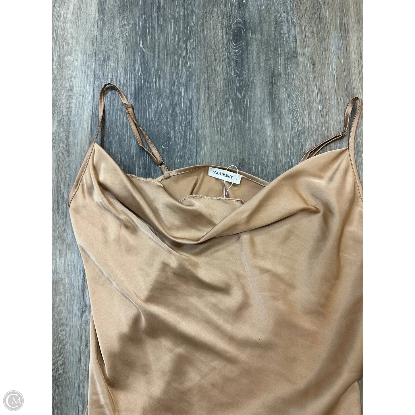 Tank Top By Andthewhy In Tan, Size: S