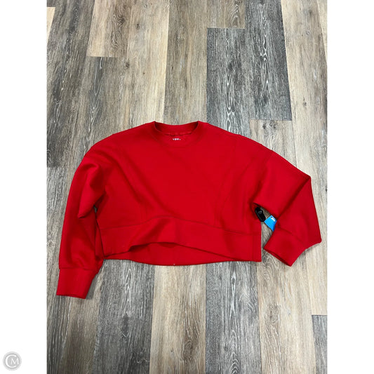Athletic Sweatshirt Crewneck By Ypb In Red, Size: Xs