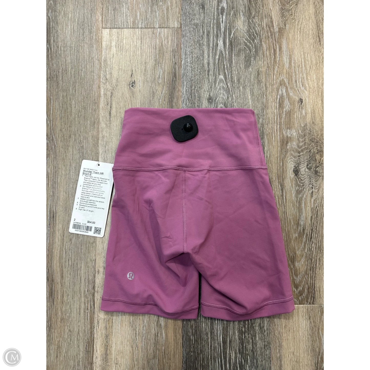 Athletic Shorts By Lululemon In Pink, Size: 2